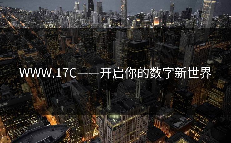 WWW.17C——开启你的数字新世界