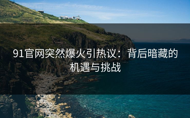 91官网突然爆火引热议：背后暗藏的机遇与挑战