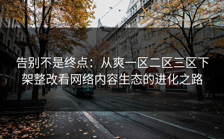 告别不是终点:从爽一区二区三区下架整改看网络内容生态的进化之路 告别不是终点:从爽一区二区三区下架整改看网络内容生态的进化之路