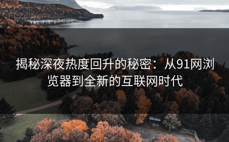 揭秘深夜热度回升的秘密：从91网浏览器到全新的互联网时代